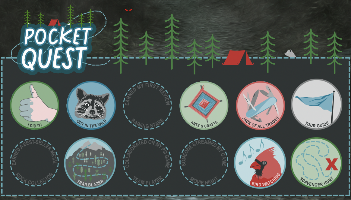 Pocket Quest 2022 Badges